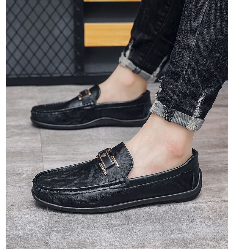 SHLIANG Leather Men's Loafers Comfortable Men Casual Shoes New Soft Men Flats Slip-on Shoes For Men X0004_voghion.com