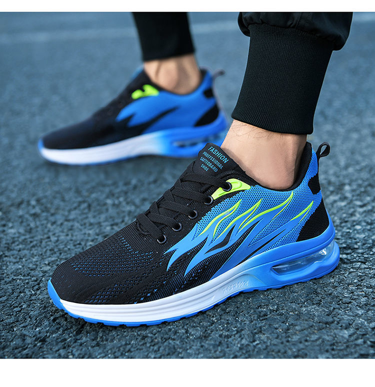Men's Flame Cushion Running Shoes - Lightweight & Breathable With Soft Sole For Maximum Comfort (Trend Shock Absorption Gym & Jogging)_voghion.com
