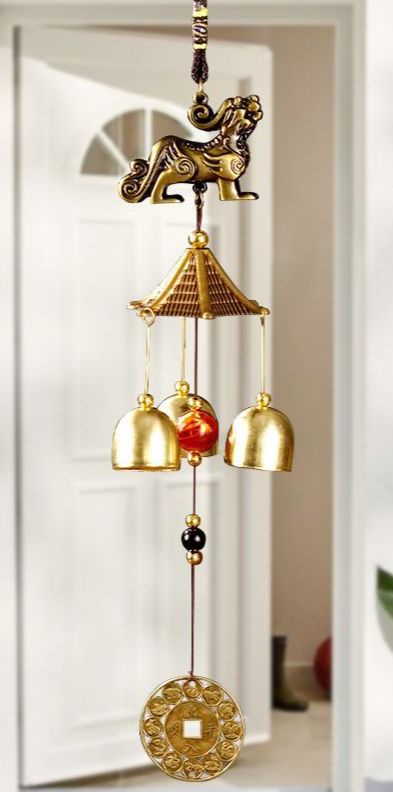 Entryway Decoration Tai Chi Bagua Wealth-Attracting Courtyard Balcony Door Hanging Wind Chime Pendant_voghion.com