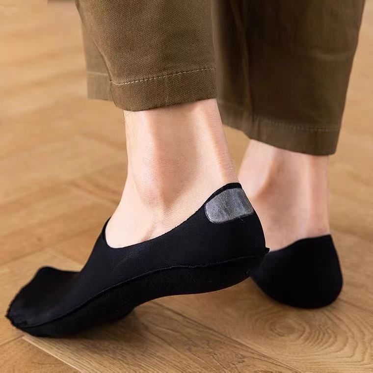 Calzini invisibili in silicone con cuscinetti per il tallone, traspiranti, antiodore, antiscivolo, estivi 2025e per uomo_voghion.com