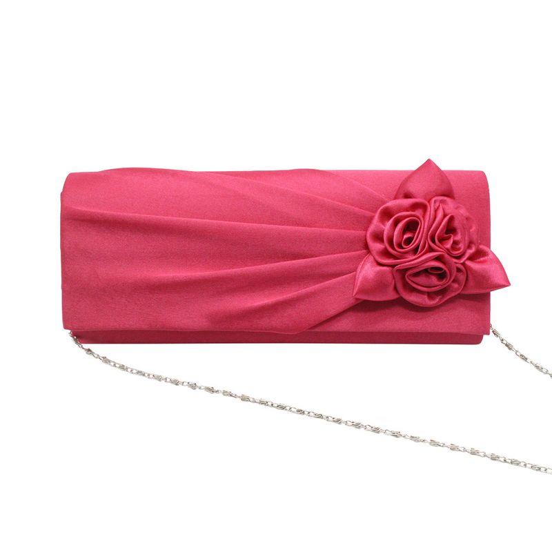 Borsa a tracolla da donna con catena e motivo a rose, regalo da sera, alla moda, con fondo rotondo 107_voghion.com