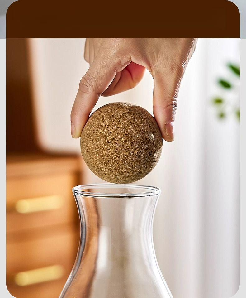 European Style Glass High Temperature Resistant Juice Large Capacity Household Cold Brew Lemon Water Pitcher_voghion.com