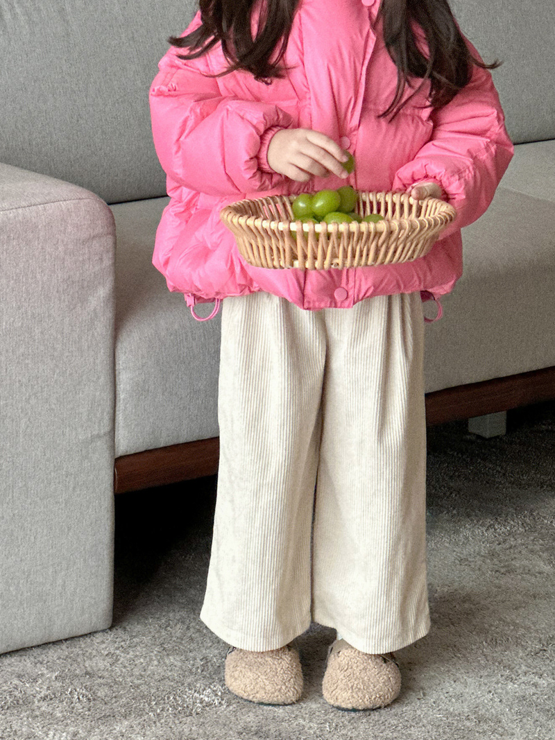 Daunenjacke für Mädchen, 90, weiße Entendaunen, dick, warm, kurz, stilvoll, Wintermantel für Kinder_voghion.com
