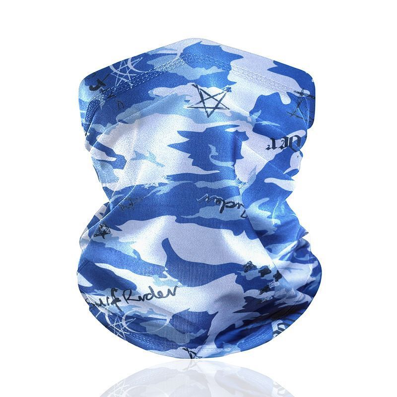 LazyZoom Sun Protection Mask Two-Piece Set For Men, Ice Silk Sleeves, Cycling Gaiter, Neck Guard, Mask, Summer Headscarf,_voghion.com