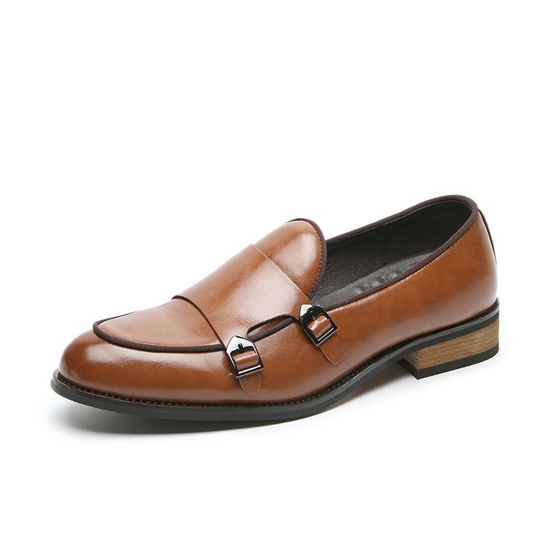 Neu Britischen Stil Kleine Leder Schuhe Für Männer, Koreanische Version Doudou Fuß Pedal Set, Spitz Casual Schuhe,_voghion.com