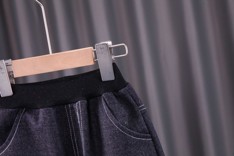 Kinderkleidung Baby Jungen Herbstanzug 2024 neue Kinderkleidung hübscher Junge Frühling und Herbst Jeansweste dreiteiliger Anzug trendy_voghion.com