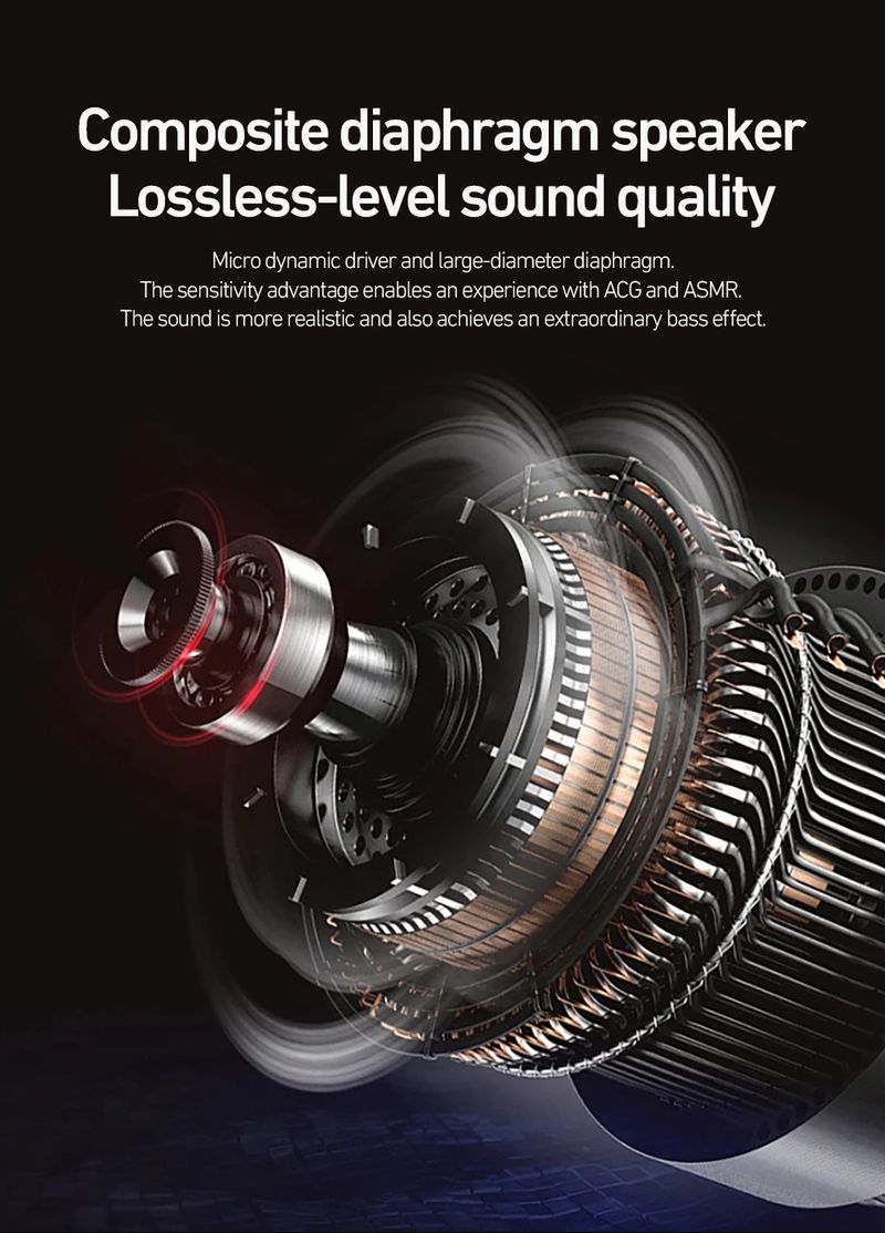SP30 ENC Noise-Canceling Touch-Control Wireless Bluetooth Earphones - Open-Ear Sport Headphones For Workout & Exercise_voghion.com