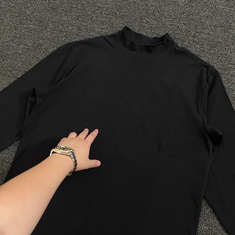 Double Sided Thermal Velvet Warm Heating Half Turtleneck Base Shirt Men S Winter Solid Color Inner Wear Long Sleeve_voghion.com