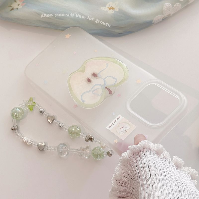 Étui TechGlobe Green Stand compatible avec iPhone 16 Pro Max et iPhone 15, Niche Graffiti, en silicone et avec chaînette de suspension._voghion.com