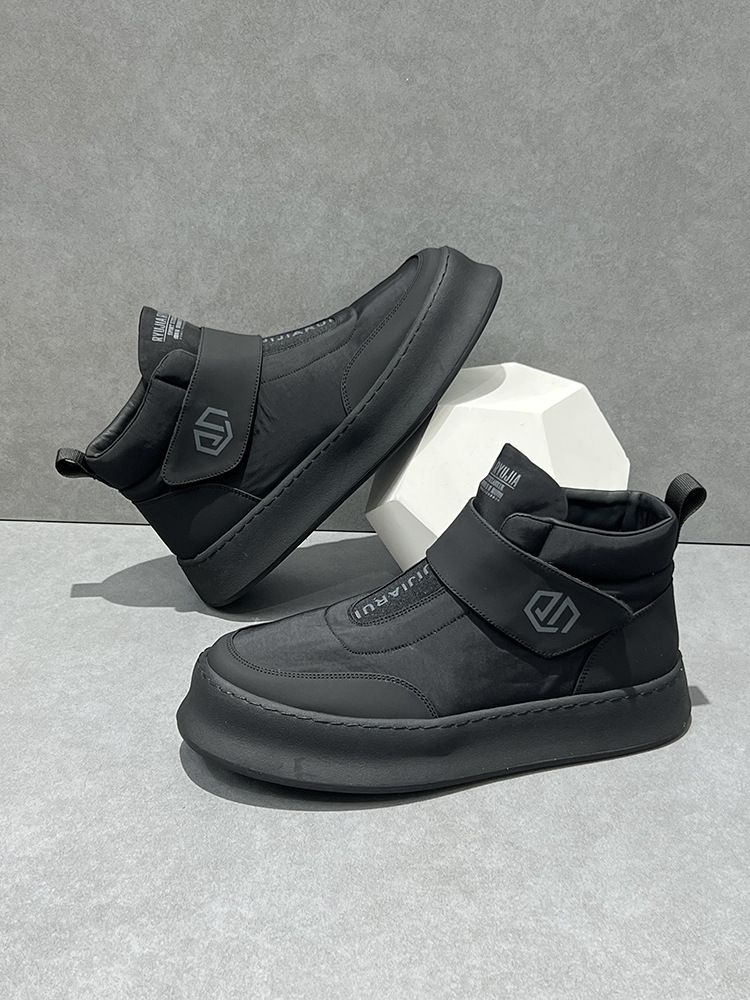 Chaussures épaisses en polaire, chaudes, légères et confortables, bottes en coton résistant au froid du Nord-Est, pour homme_voghion.com