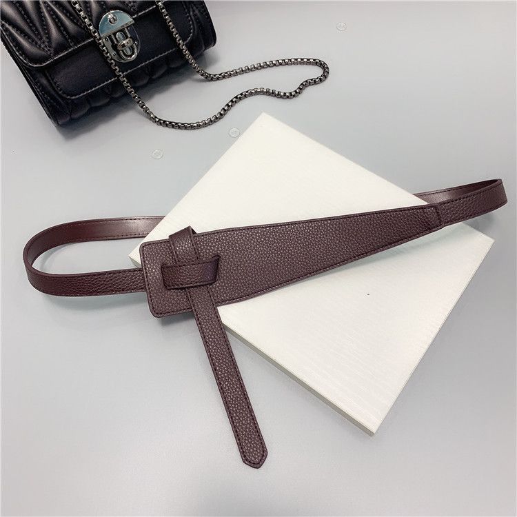 2020 Nuova cintura annodata in lana per cappotto, accessori per stringere la vita, moda versatile, ampia cintura, stile unico e alla moda._voghion.com