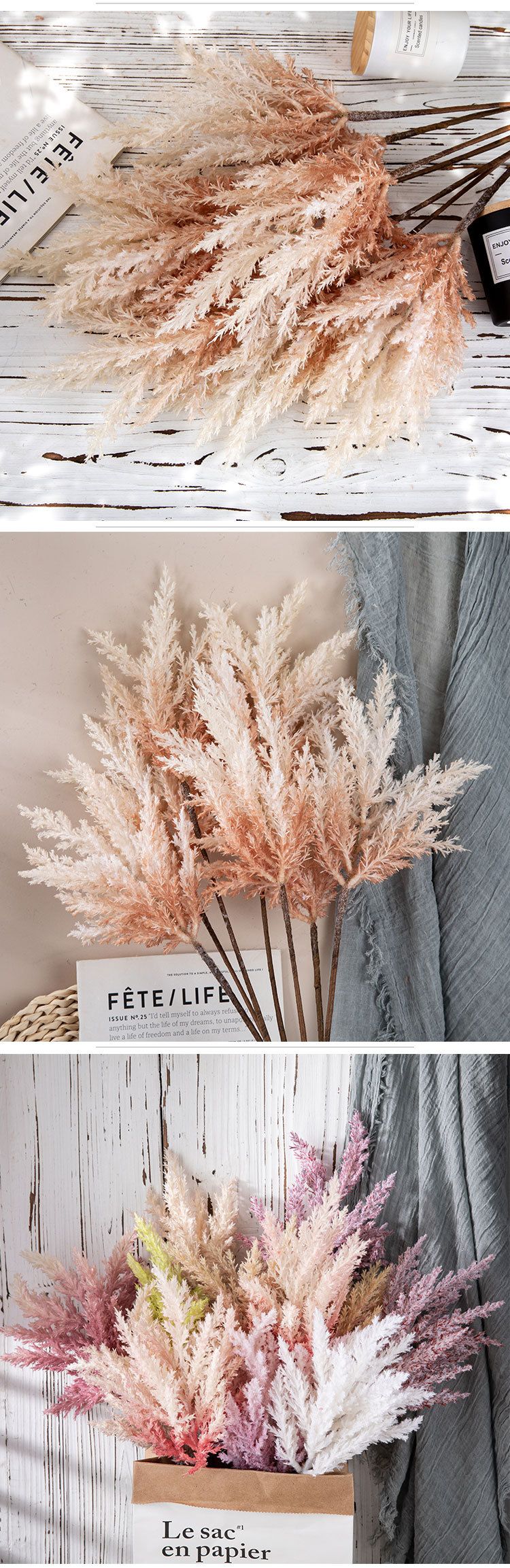 INS Fengluo Sposa Fiore Artificiale Produttore Fiore Artificiale Pianta Verde All'ingrosso Decorazioni per Matrimoni Transfrontaliero GFP-106-1_voghion.com