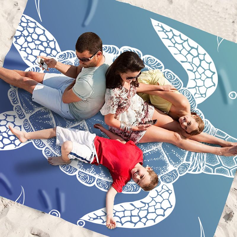 Tenda da spiaggia portatile con tettuccio in lycra - Protezione solare UV per campeggio, picnic e relax all'aperto_voghion.com