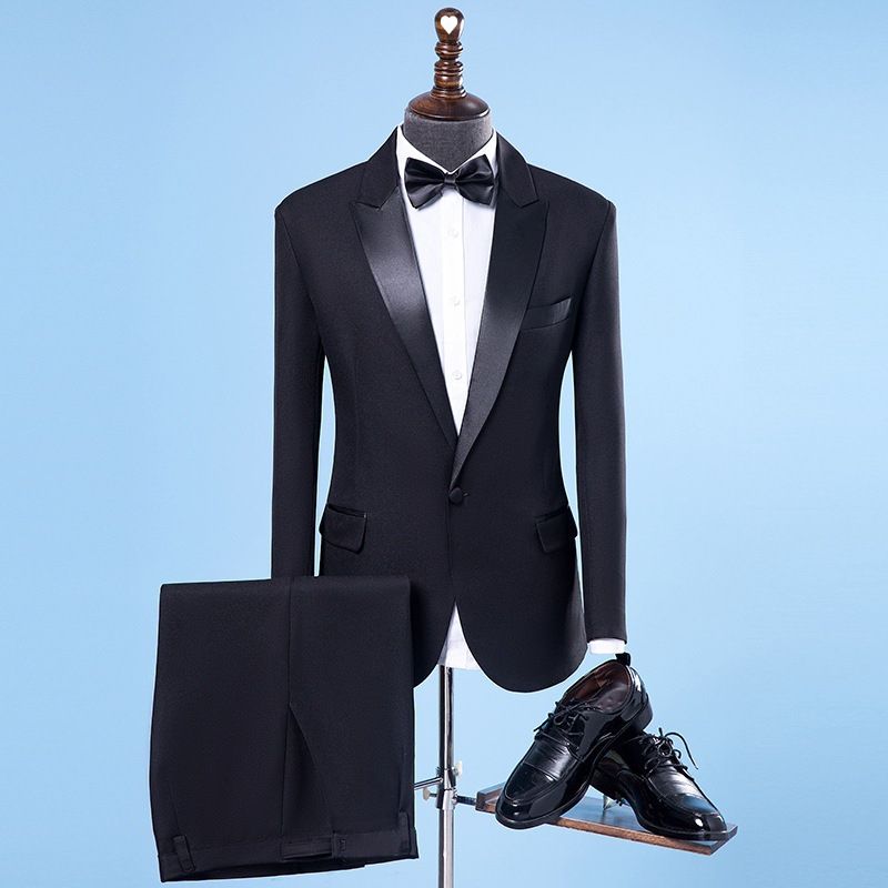 Performance singers, host dress adult choir costume men, performance suit for men_voghion.com