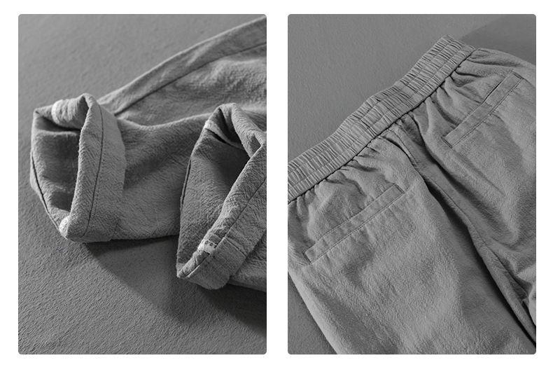 2024 Fréijoer Summer Nei Léngen Cargo Hosen fir Casual Schnür Dënn Grouss Täsch Hosen Streetwear Männer FY7101_voghion.com