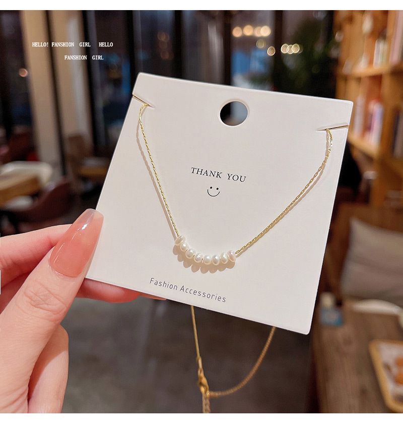 Barocke Perlenkette Damen Trendy Leichte Luxus Nischenkette Mode All-Match Halskette Kette_voghion.com