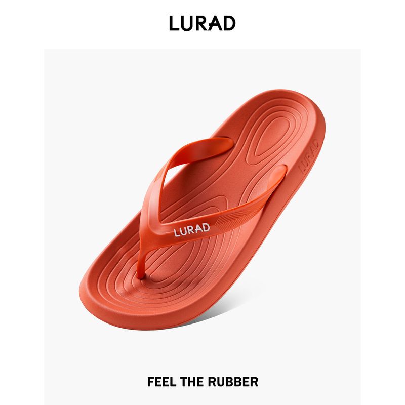Luradi Women's Summer Beach Flip-Flops, Durable Non-Slip Outdoor Sandals, Flat Toe Clip-On Sandals_voghion.com