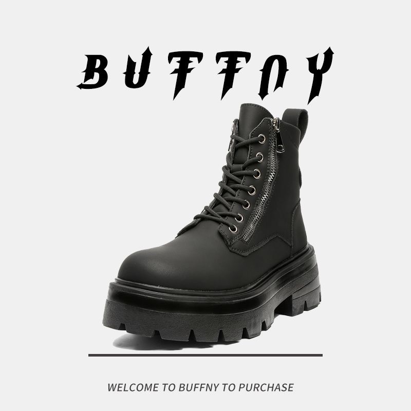 Lässige Martin-Stiefel Retro-Werkzeugstiefel Outdoor-Wanderstiefel Nischen-Herrenstiefel_voghion.com