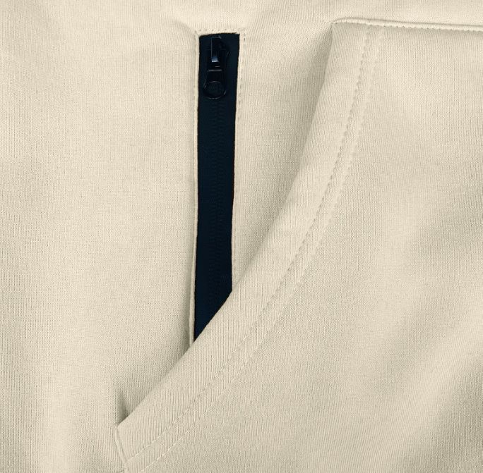 Men's Solid Color Fleece Hoodie & Jogger Set, Plush Lined Zip-Up Jacket With Matching Pants, Winter Loungewear_voghion.com