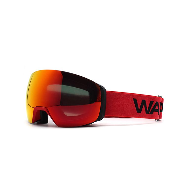 Men's Women's Magnetic Goggles, Spherical Double Layer Windproof And Anti-fog Outdoor Wide Field Ski Goggles_voghion.com