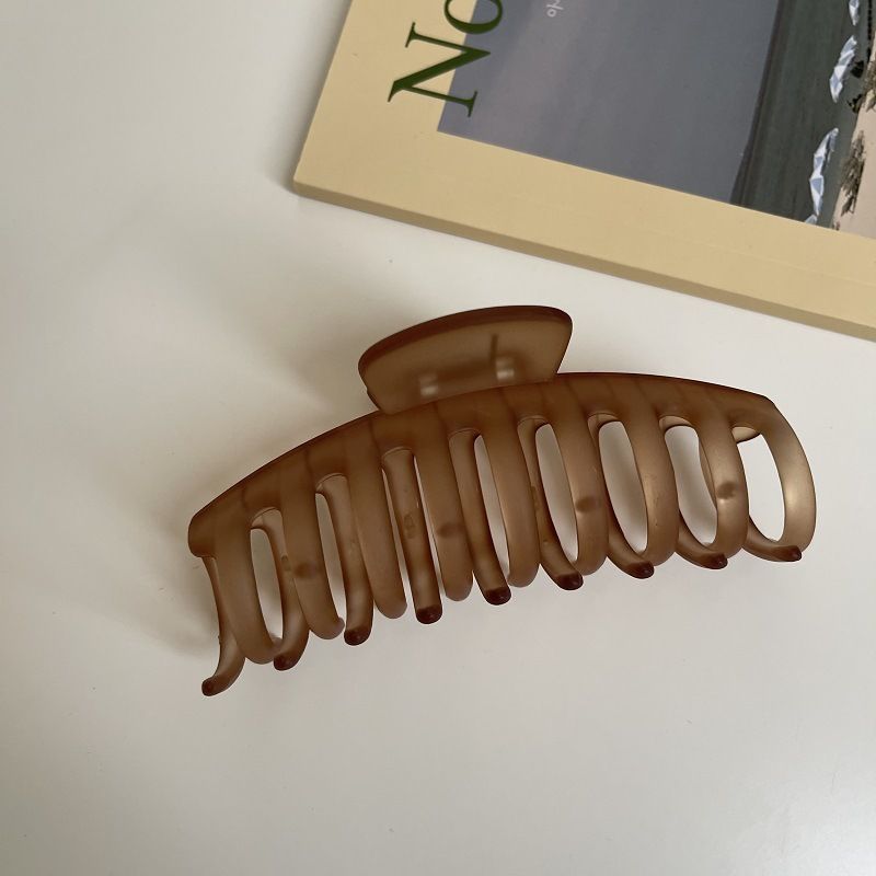 Pince à cheveux en forme de disque pour cheveux de couleur curry, accessoire de coiffure pour célébrités d'Internet coréennes, pince à cheveux en forme de requin, pince à frange, arrière de la tête pour femmes, automne_voghion.com