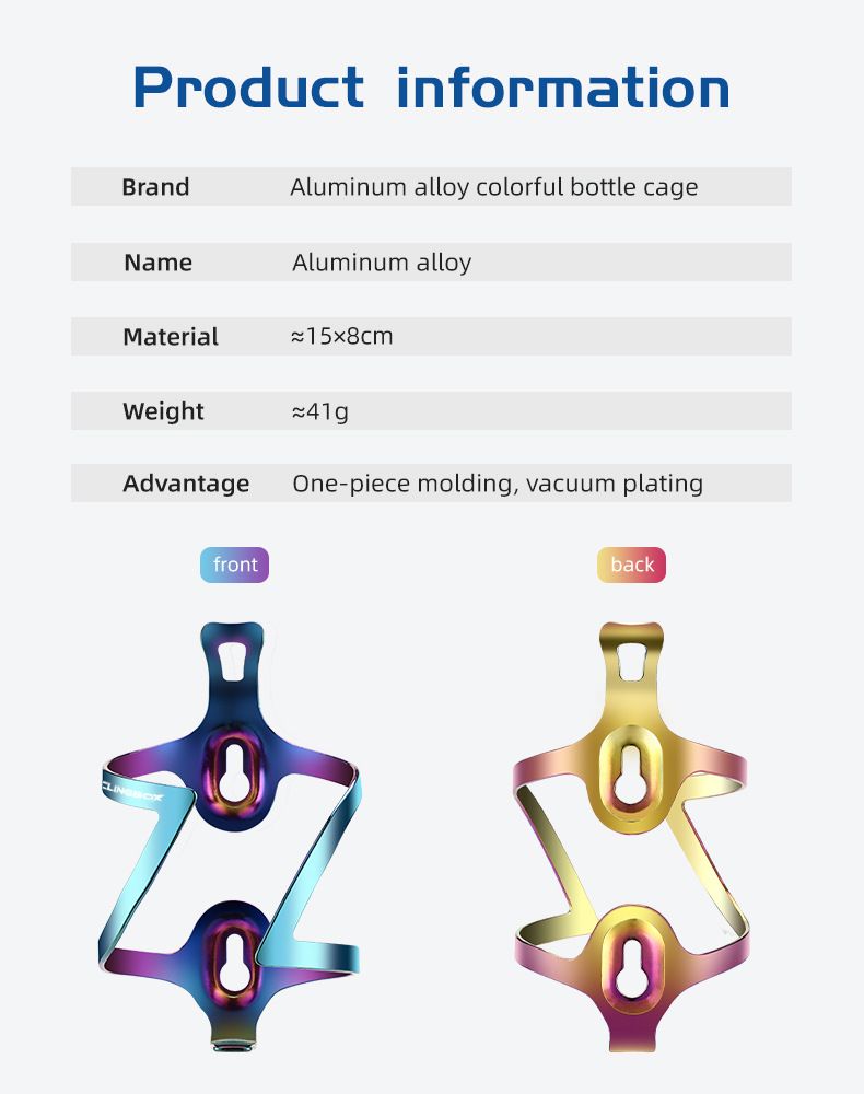 Bunter Flaschenhalter aus Aluminiumlegierung für Fahrräder, Flaschenhalter für Fahrräder, Getränkehalter für Mountainbikes_voghion.com
