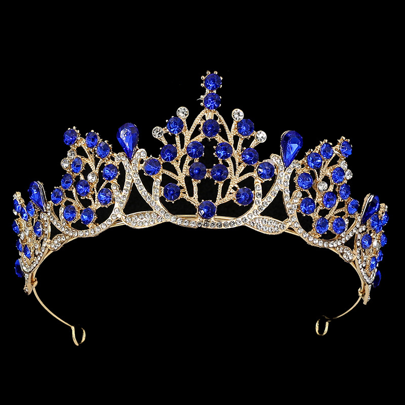 Gioielli da sposa transfrontalieri, accessori per matrimonio, fascia barocca, copricapo, corona di compleanno, corona da principessa in lega per matrimonio_voghion.com