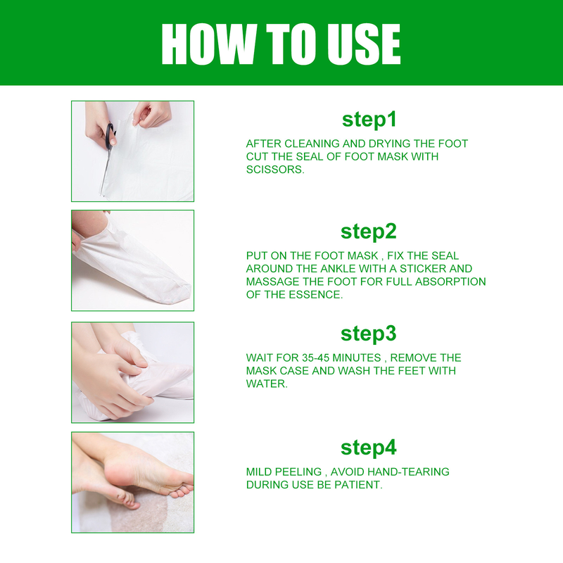 Aloe Fuß Schöne Maske für Entfernen Abgestorbene Haut, Feuchtigkeitsspendende, Feuchtigkeitsspendende, und Feuchtigkeitsspendende Fuß Maske für Prävention_voghion.com