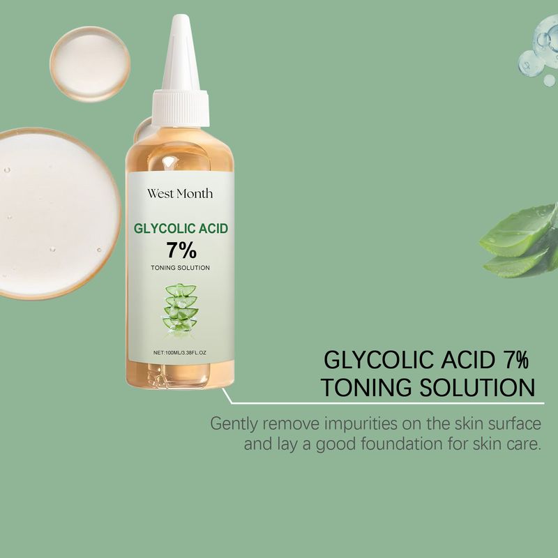 WEST MONTH Glycolic Acid Toner Water Temperature And Moisturizing Brightening Skin Refreshing Hydration_voghion.com