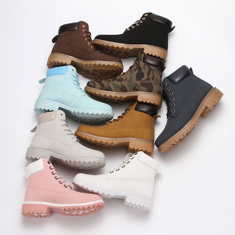 Herbst und Winter Neue Paar High-Top-Martin-Stiefel aus Samt für Damen Koreanische Version Vielseitige britische große Baumwollstiefel für Herren im Freien Kurze Stiefel_voghion.com