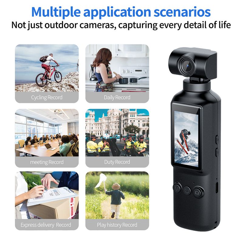 New 4K HD Handheld Action With WIFI Rotatable Outdoor Camera Mini Law Enforcement Recorder_voghion.com