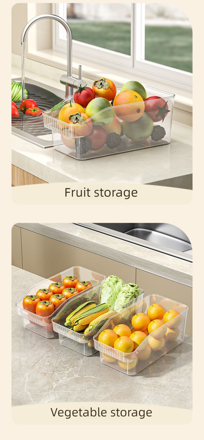 Yele Frigorifero Cassetto Trasparente Tipo Birra Cestello Portaoggetti Cucina Classificazione Verdura Frutta Uova Mantenimento Freschezza_voghion.com
