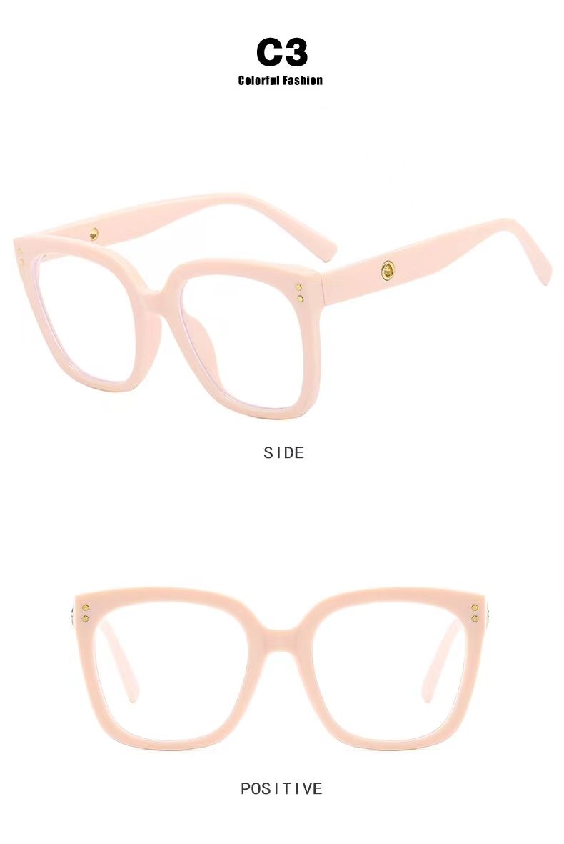 Anti Blue Light Reading Glasses Women Men Large frame Custom Computer Eyeglasses Unisex_voghion.com