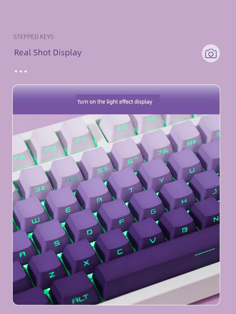 Kcpmaster Dark Fragrance Transparent Side Engraved E-Sports Key Cap_voghion.com