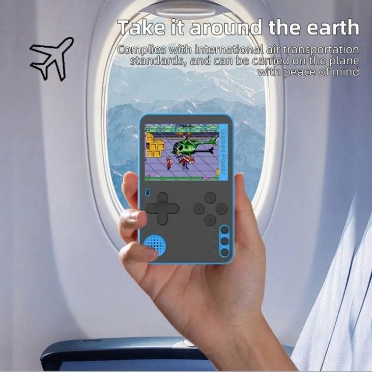 500 Classic Games Handheld Retro Video Game Console Player UK Seller Blue_voghion.com