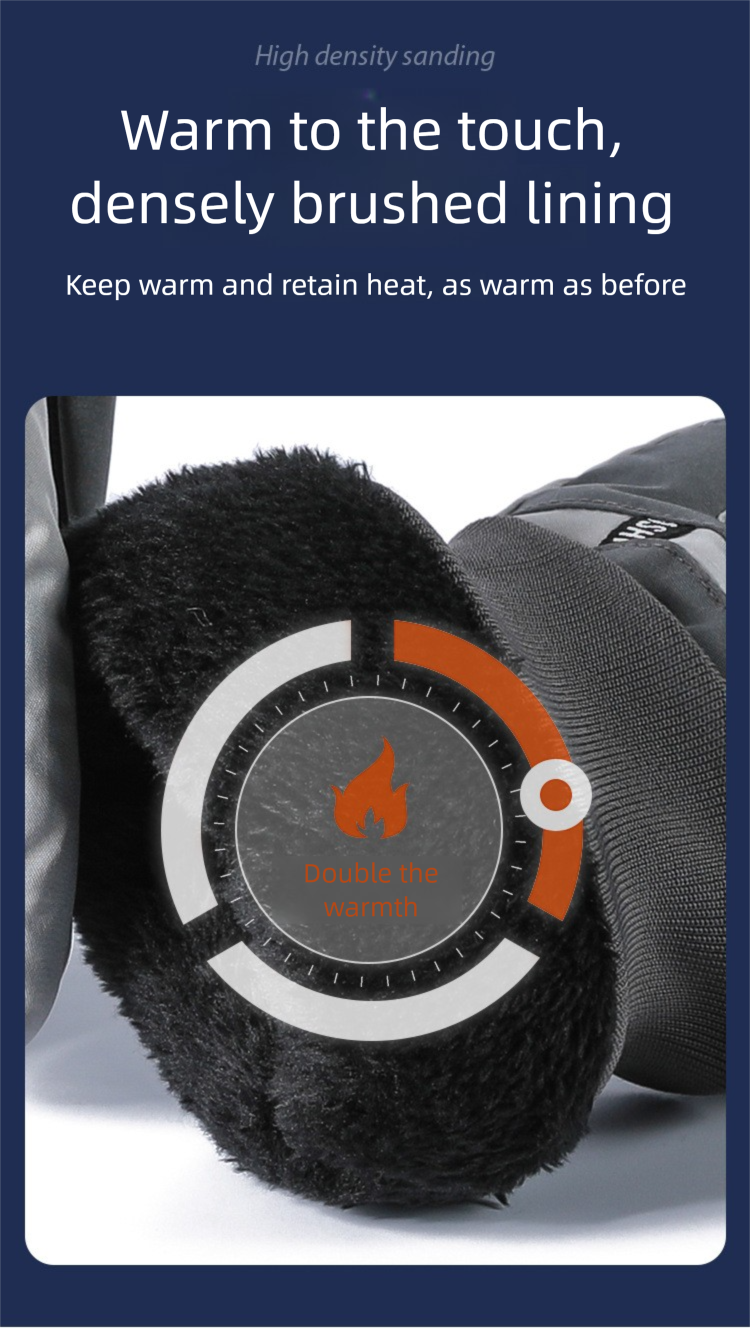Ski Gloves Touch Screen Waproof Outdoor Sports Men And Women Warm Plus Velvet Thickened Riding Non-Slip Windproof_voghion.com