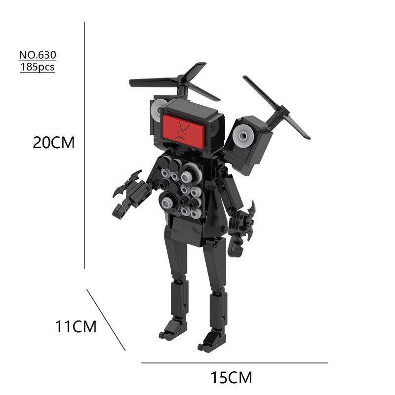 Vse Moc New Skibidi Toilet The Audio and Camera Titan Man Building Blocks Toys DIY Opeke Toy For Child Rojstnodnevno božično darilo_voghion.com