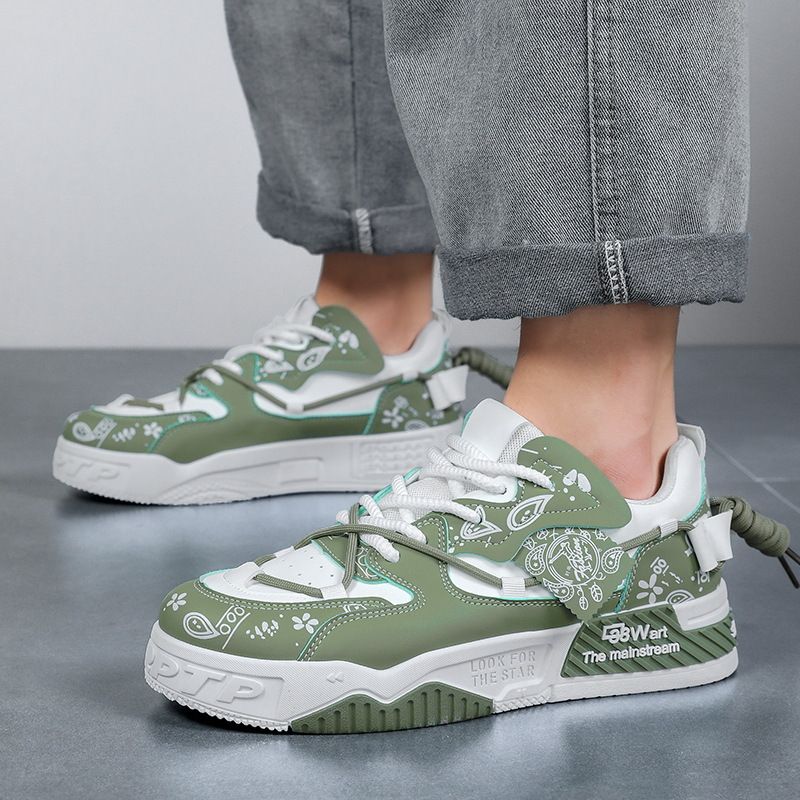 New Autumn Breathable Board Ins Trendy Sports And Leisure Running Youth Men's Anti Slip Shoes_voghion.com