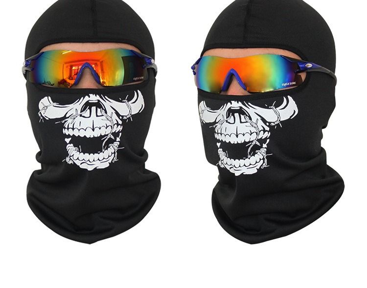 Fahrradmaske Call of Duty Taktische Geistermaske Kopfbedeckung Totenkopfkopf Kälteschutzmaske für den Außenbereich Fahrrad CS Weiblich_voghion.com