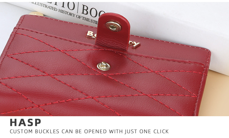 Damen Kurze Brieftasche Stickerei Multi Card Slot Offene Geldbörse Mode Reißverschluss Karte Tasche Weiblich_voghion.com