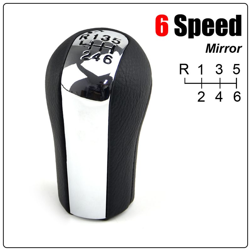 5 Speed/ 6 Car Shift Gear Change Lever Knob + Leather Boot Gaitor Cover For Toyota Corolla Verso RAV4 AVENSIS Y_voghion.com