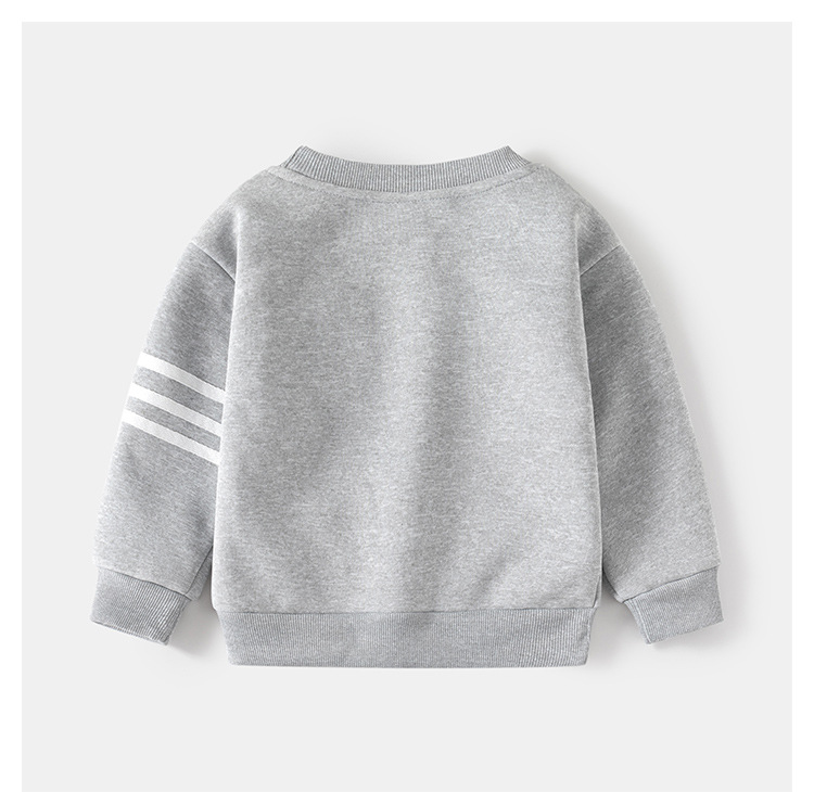 Vêtements de sport coréens en peluche, édition automne 2023, deux pièces, pull pour bébé garçon, ensemble décontracté pour enfants_voghion.com