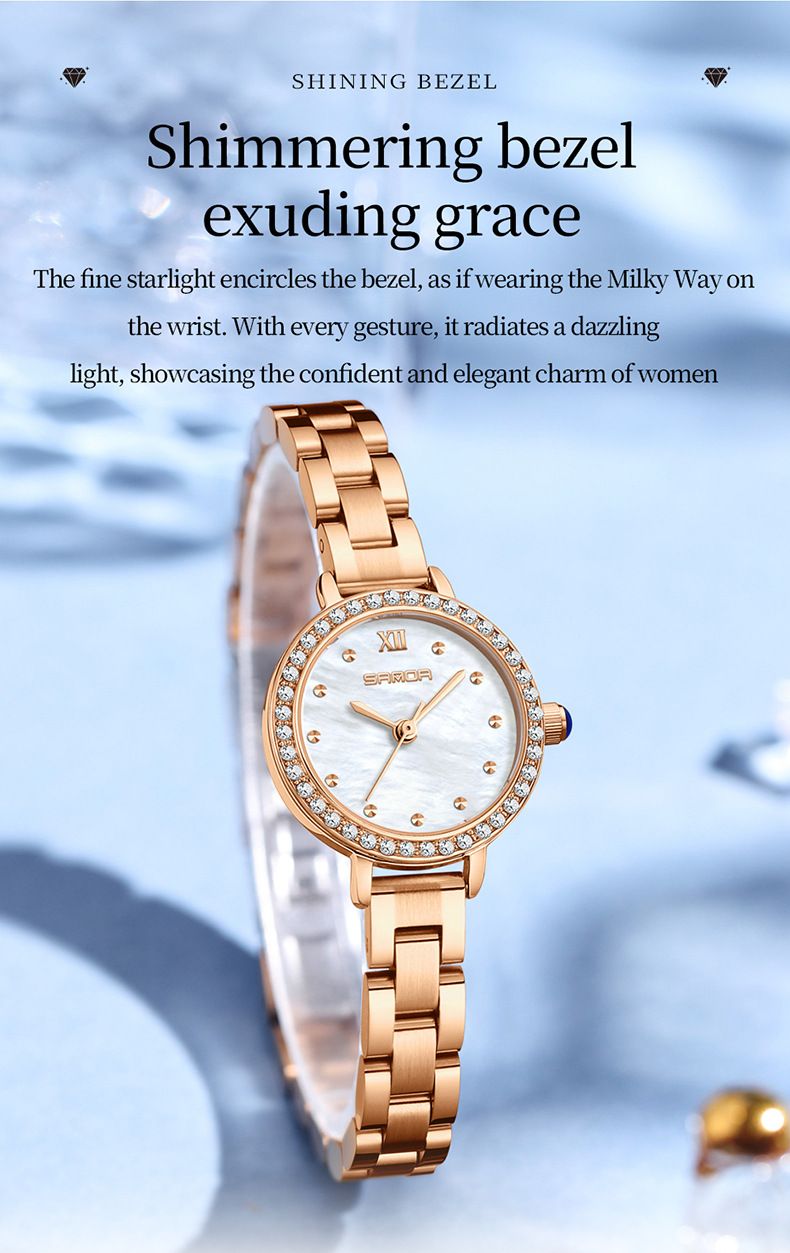 Elegante Damenuhr mit Diamantakzenten, Perlmuttzifferblatt und wasserdichtem Quarzwerk – perfekt für jeden Tag_voghion.com