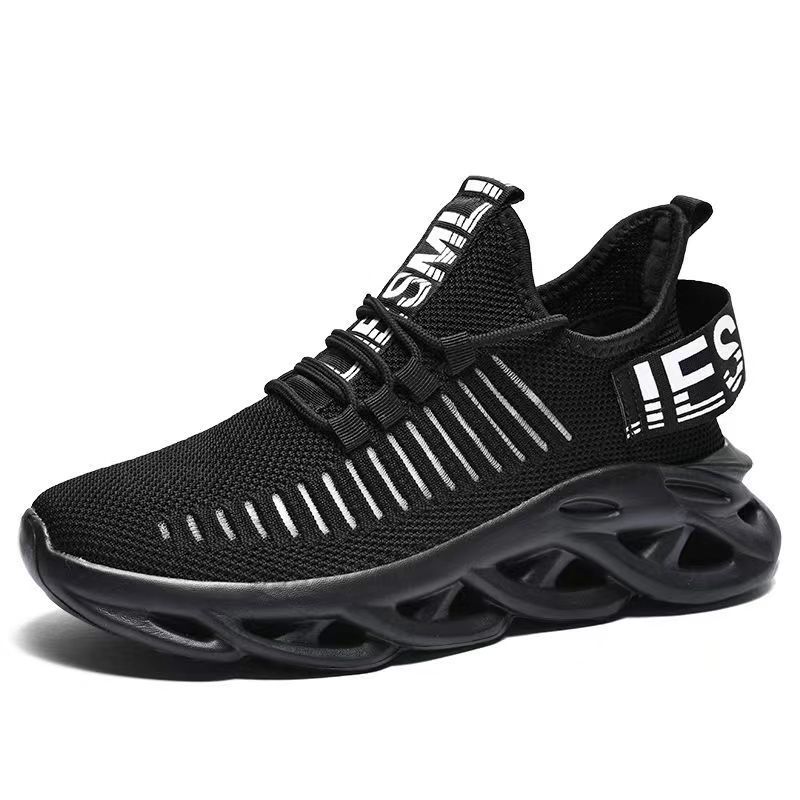 Herrenmesser Herrenschuhe Frühling und Herbst Mesh Obermaterial Laufen Hohl Koreanische Ausgabe Große Sportschuhe Freizeitschuhe_voghion.com