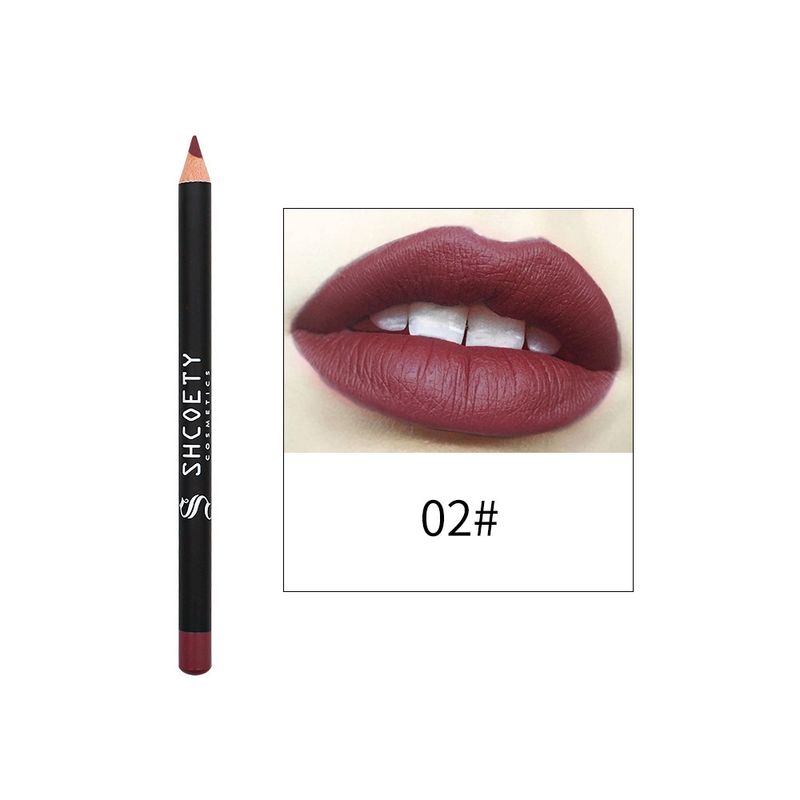 SHCOETY Europäisch-amerikanischer mehrfarbiger doppelseitiger Lippenstift und Lipliner – Pink Nude, lang anhaltendes, wischfestes Make-up-Set_voghion.com