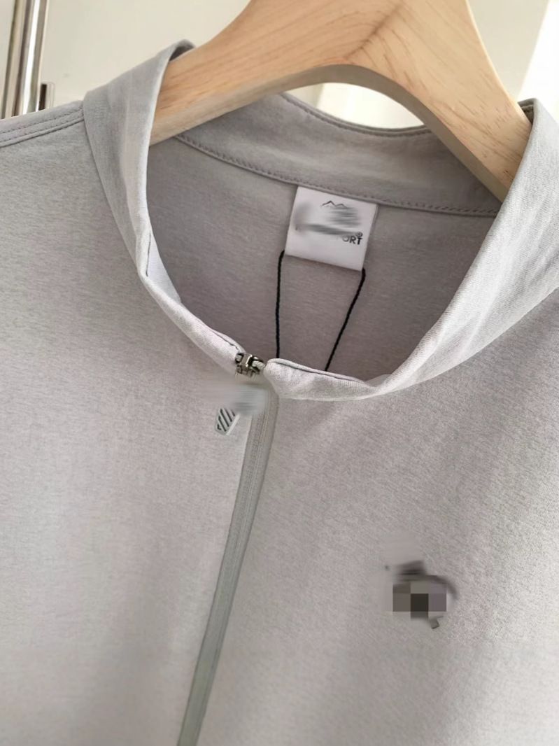 Polo Xiaoshujia KL, stesso stile, traspirante, ad asciugatura rapida, con mezza cerniera e collo alto_voghion.com