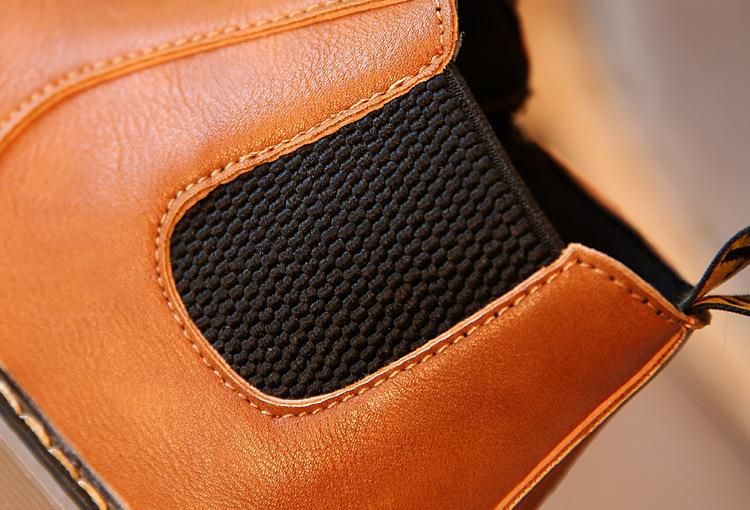 2023 Autumn And Winter New Children's Shoes Boys' Short Boots British Leather Boots Girls' Single Boots Big Boy Martin_voghion.com