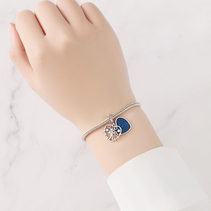 Kadın Takıları Yıldız Ay ve Güneş Charm Kolye Moda Boncuklu Takı Kendin Yap Kolye Bilezik Aksesuarları Kadın Bakır Gümüş_voghion.com