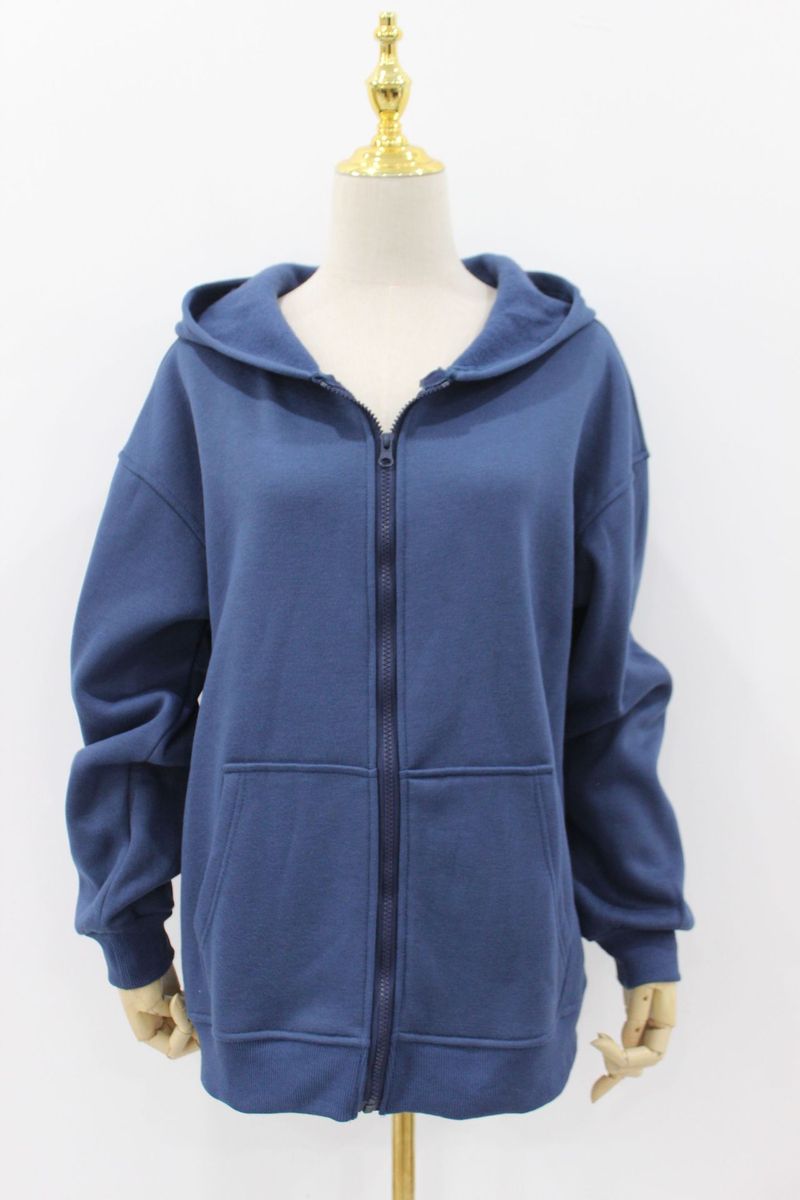 Women's Clothing Zip-Up Hooded Cardigan Coat - Soft Polyester Blend, Relaxed Fit, V-Neck, Pockets, Lightweight & Stylish (Dark Brown, Black)_voghion.com