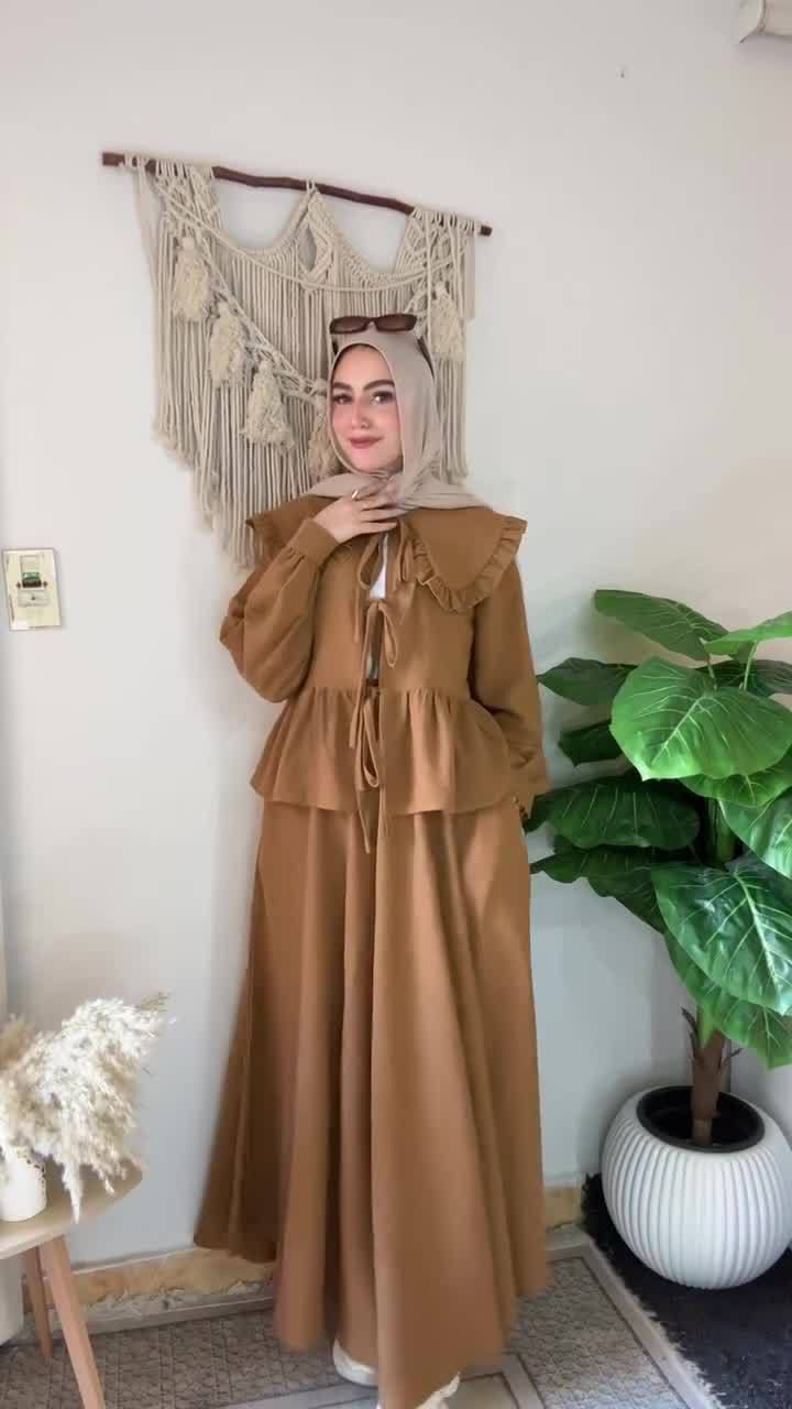 Women's Clothing Soft And Sweet Long Sleeved Tops And Long Skirts Slim And Elegant Temperament Suits_voghion.com
